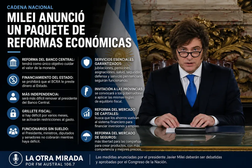 cadena nacional presidente javier milei